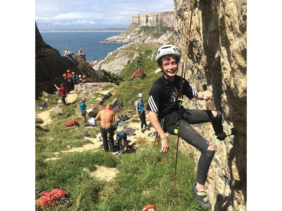 Outdoor climbing