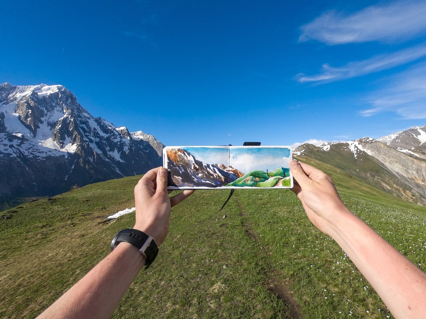 Sketching the Alps