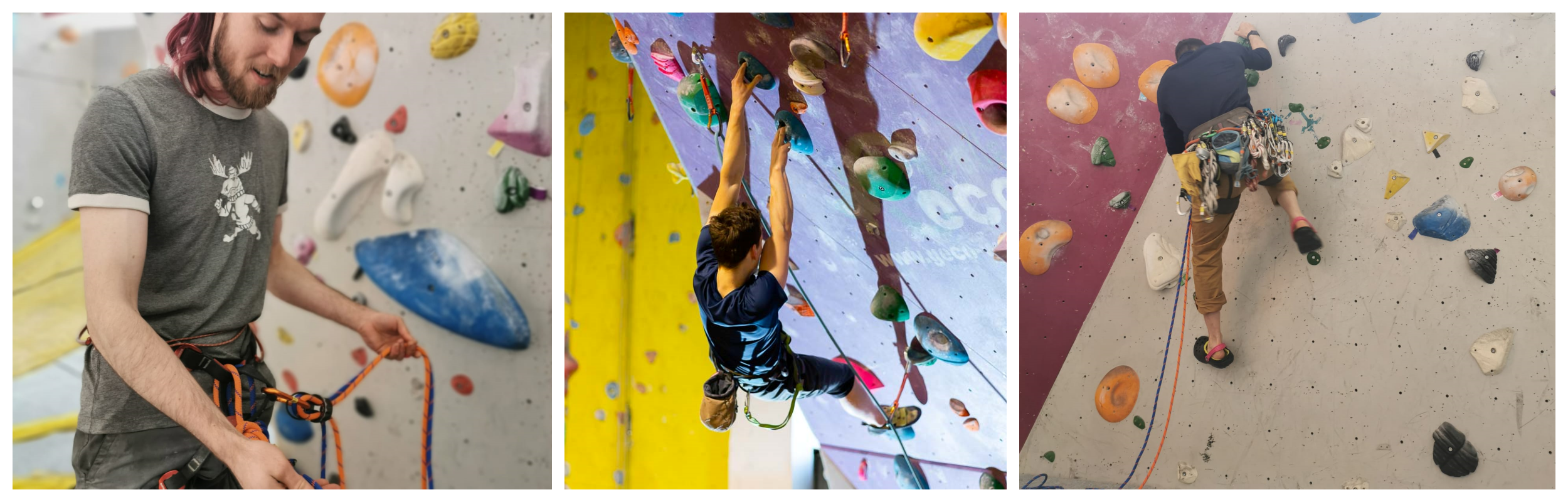 Lead climbing route at Boulder Shack Climbing Gym in Southampton