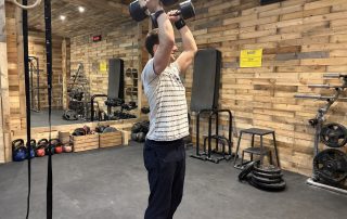 working out at the gym of boulder shack