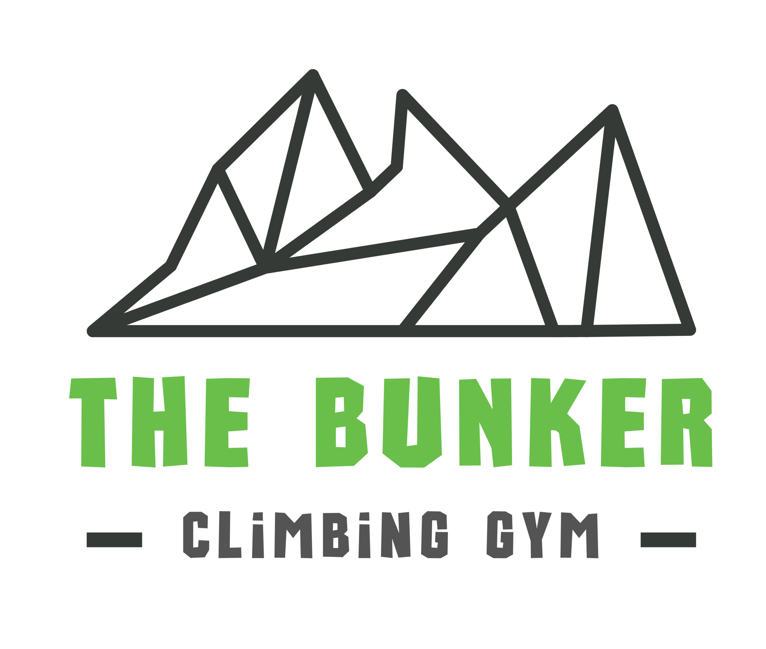 the bunker climbing gym logo
